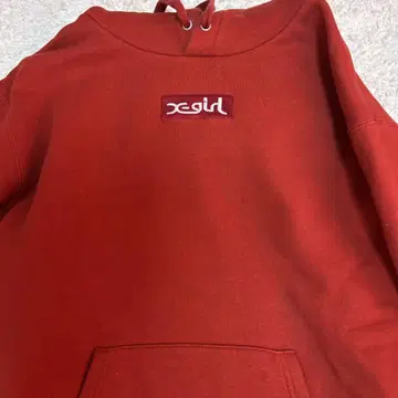 xgirl 챔피온 후드티 레드