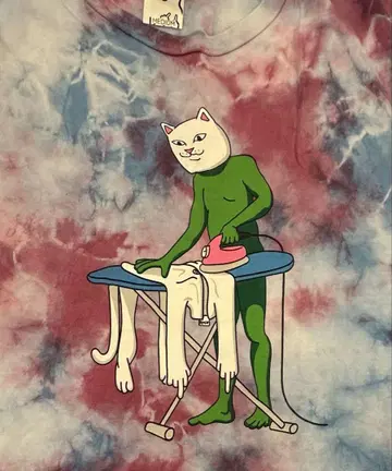 립 딥 타이다이 패턴 티셔츠