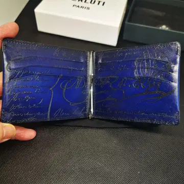 BERLUTI 머니 클립 오더 제품 피규어 두겹 지갑 캘리그래피