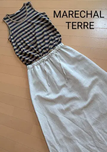 MARECHAL TERRE 올인원 원피스 린넨 보더