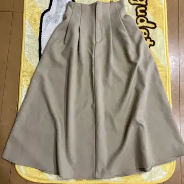 지유 플레어 롱 스커트
