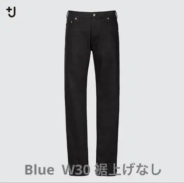 유니클로 +J 셀비지 슬림 핏 스트레이트 청바지 블루 W30