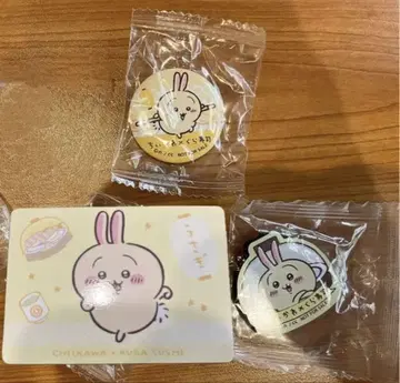 치이카와 쿠라스시 토끼 캔배지 마그넷 스티커 3세트