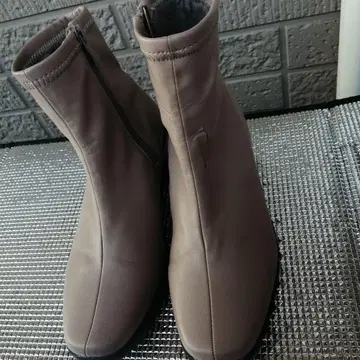 미사용에 가까운 정크 여성용 지퍼가 달린 보아 숏부츠