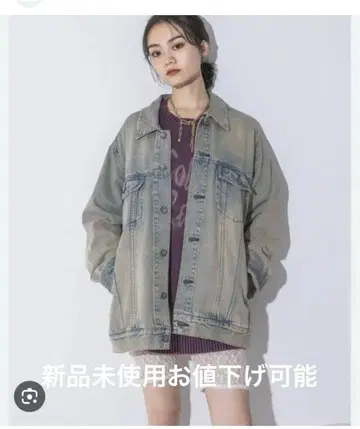 미사용 새상품 지나시스 루즈 데님 자켓