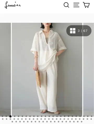 lumier 루미에 시스루 레이스 2WAY 풀오버