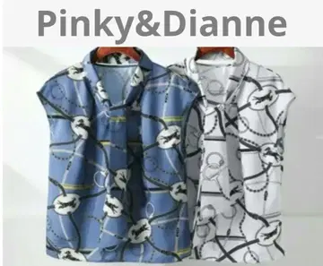PINKY&DIANNE 호스 프린트 블라우스