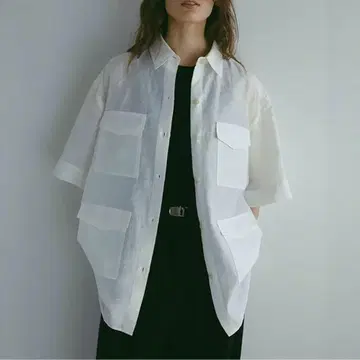 린넨 시어 워크 셔츠 화이트