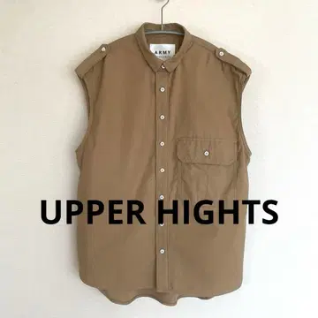 upper hights 슬리브리스 셔츠 베이지