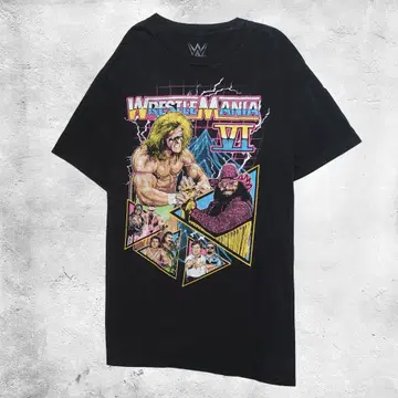 WWE 티셔츠 레슬매니아 WrestleMania 프로레슬링 L 사이즈