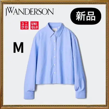 유니클로 jw anderson 옥스퍼드 셔츠 M 미사용 새상품 블루