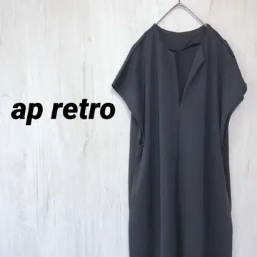 ap retro 깊은 슬릿 잔스카 스키퍼 원피스