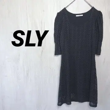 SLY 컷 레이스 숏 원피스