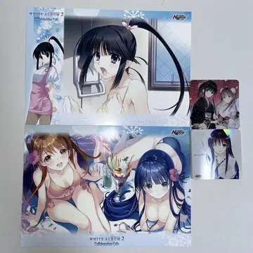 WHITE ALBUM2 콜라보 카페 런천 매트 홀로그램 코스터