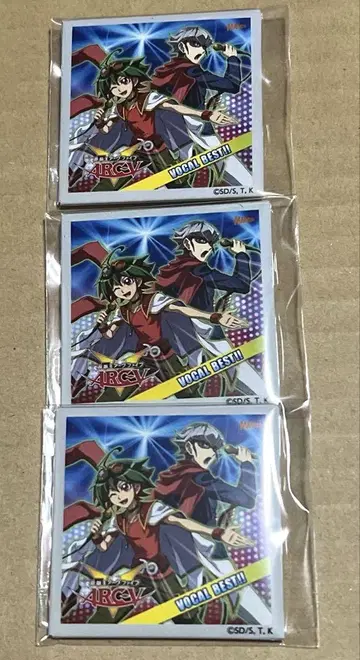 유희왕 ARC-V 사카키 유야 아카마 레오 CD 자켓 캔뱃지