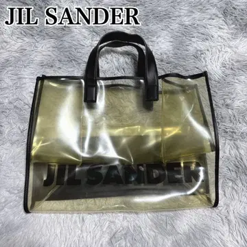 레어 JIL SANDER 질 샌더 가죽 x 클리어 토트백