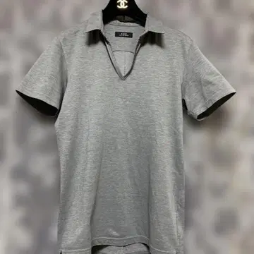 5351 POUR LES HOMMES 그레이 일본제 V넥 티셔츠