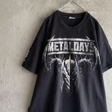 METALDAYS 페스티벌 티셔츠 밴딩 티 XL 블랙