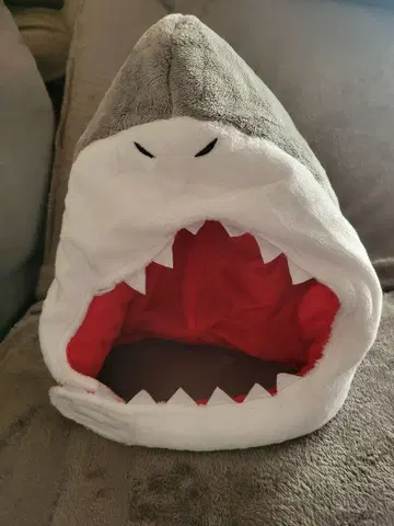 상어 봉제 인형 모자