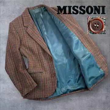 레어 MISSONI 2B 테일러드 자켓 사이즈 46/M 상당 이탈리아제