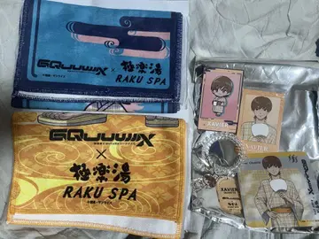 GQuuuuuuX 극락탕 에그자베 타월 코스터 카드 키링