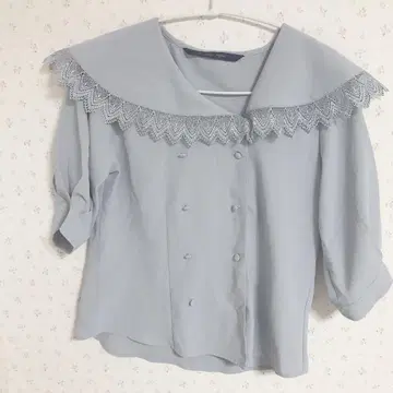 an another angelus 블루 블라우스