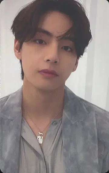 BTS proof V 트레이딩 카드 뒷면 실버