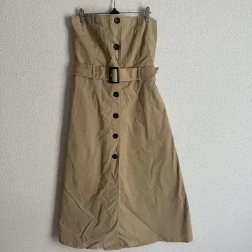 moussy 마우지 베어 탑 원피스 베이지