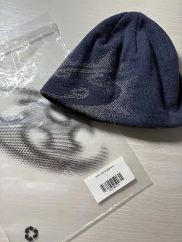 san san gear 비니 네이비 23 FW LOGO BEANIE