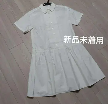 MACKINTOSH 턱 플리츠 셔츠 반팔 원피스 카라 부착