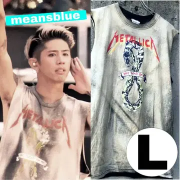 METALLICA 컷오프 티셔츠 L/2XL
