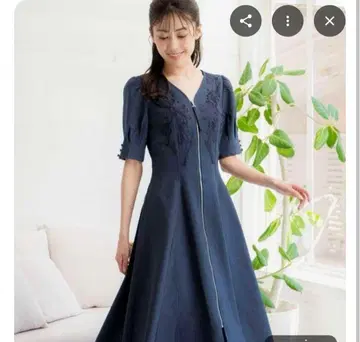 Noela 네이비 반팔 원피스