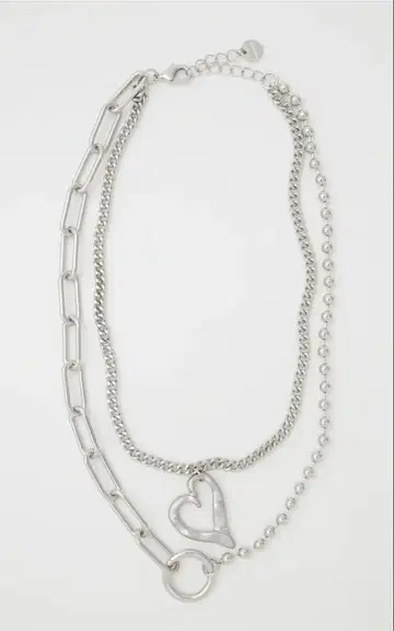 MOUSSY ASYMMETRY CHAIN 목걸이 SLV