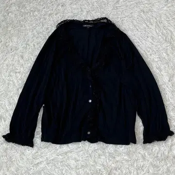 23구 레이스 가디건 46 빅 블랙