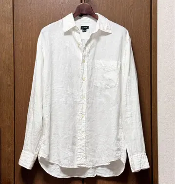 vintage J.CREW 린넨 linen 화이트 긴팔 셔츠