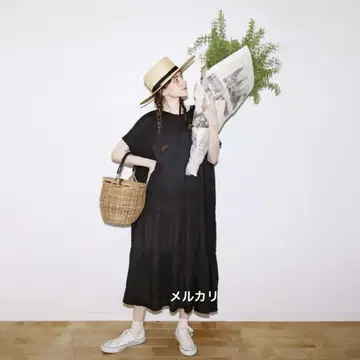 nest robe 린넨 티어드 맥시 원피스