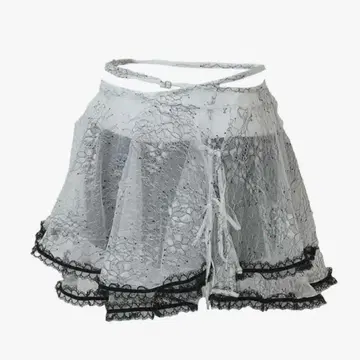 S wrap flower skirt mini THEREDTHREAD