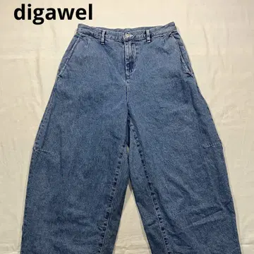 디가웰 digawel 배럴 레그 청바지