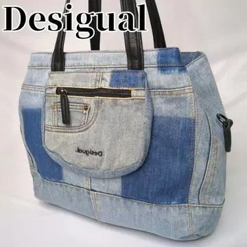 Desigual 데시구알 데님 토트백 숄더 로고 Y2K