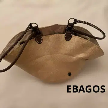 흠집 있음 EBAGOS 모자형 모체 백 파나마 소재