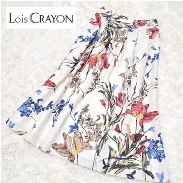 완판템 Lois CRAYON 오키드 스커트 꽃무늬 보타니컬 M