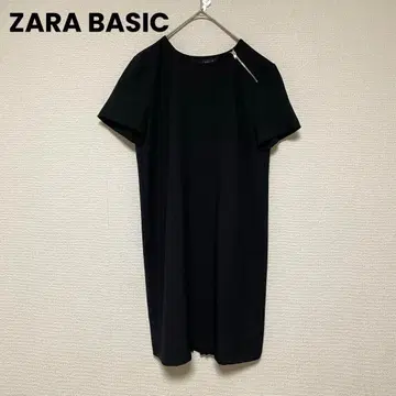 zo396 자라/반팔 미디 기장 원피스/무릎 기장 플리츠 원피스