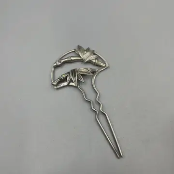 058 금속 대나무 잎 디자인 헤어콤