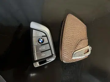 BMW 정품 브라운 가죽 키 케이스