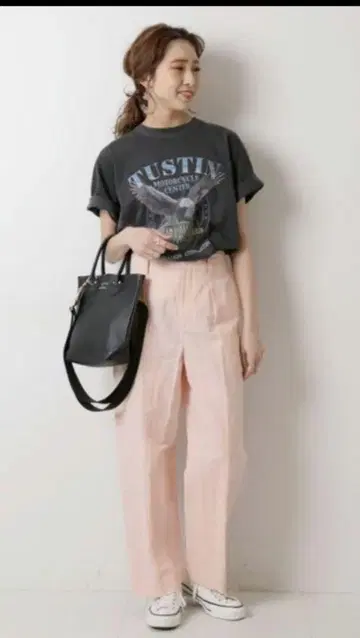 Spick & Span 스픽 앤 스팬 LI/CO 와이드 테이퍼드 팬츠