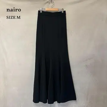 nairo 나이로 플레어 니트 머메이드 스커트 블랙 M