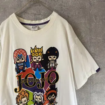 JOJO 5부 황금의 바람 티셔츠 반팔 남성용 3XL 사이즈