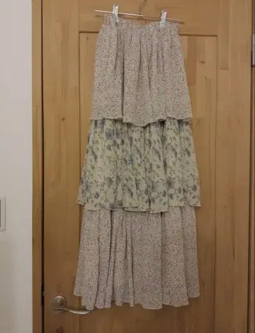 merry jenny floral 개더 캉캉 스커트 (아이보리)
