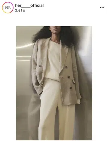 미사용 HER. 린넨 자켓 2