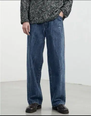 [새상품급] LIDNM VINTAGE SLUB STRAIGHT DENIM